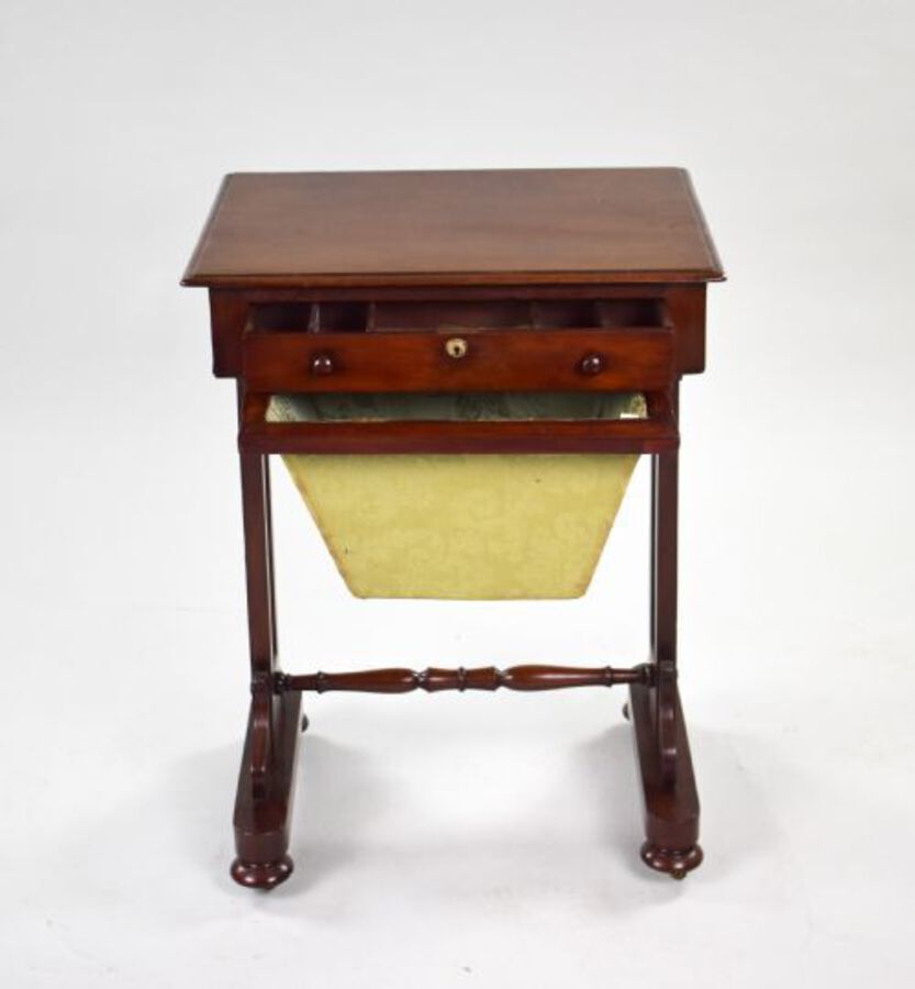 Antique Victorian Mahogany Work Table