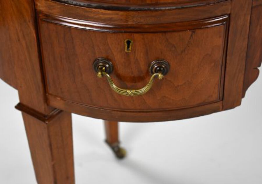 Antique Edwardian Mahogany Kidney Shaped Desk