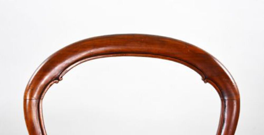 Antique Set Six Victorian Walnut Dining Chairs