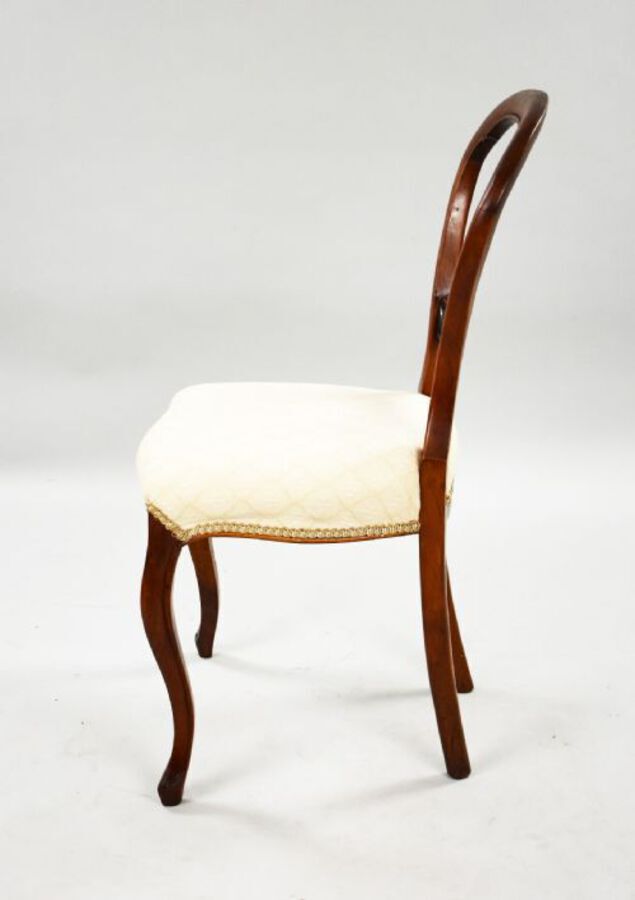 Antique Set Six Victorian Walnut Dining Chairs
