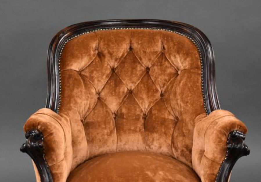 Antique Victorian Mahogany Armchair