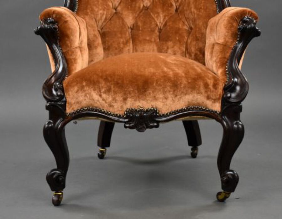 Antique Victorian Mahogany Armchair