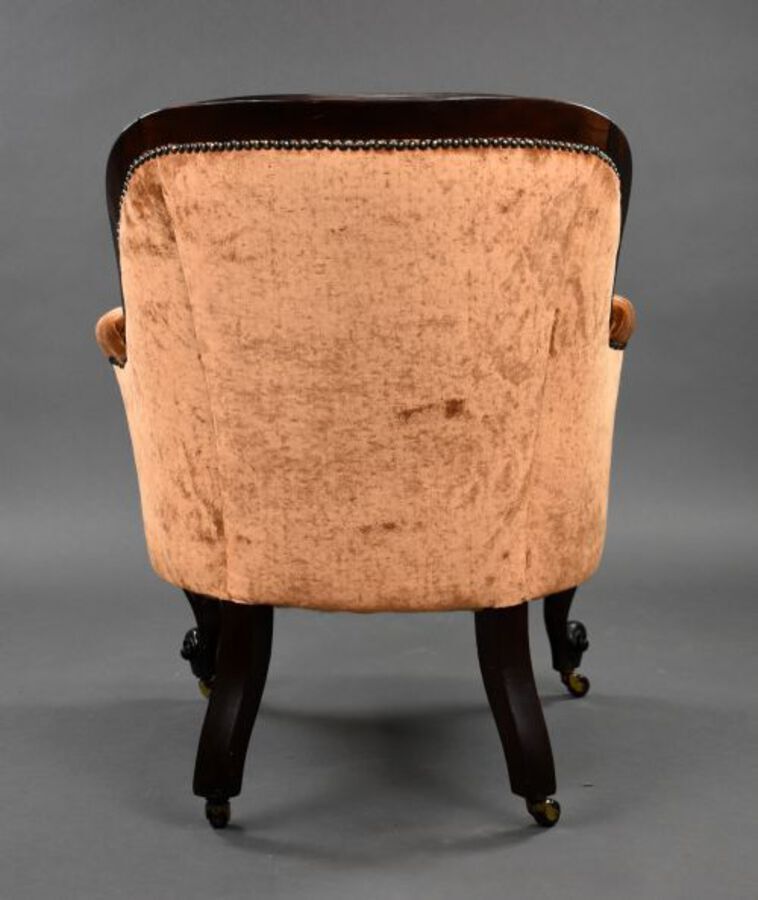 Antique Victorian Mahogany Armchair