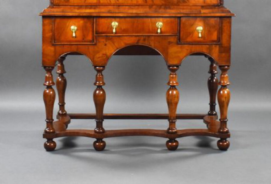 Antique William & Mary Walnut Chest on Stand