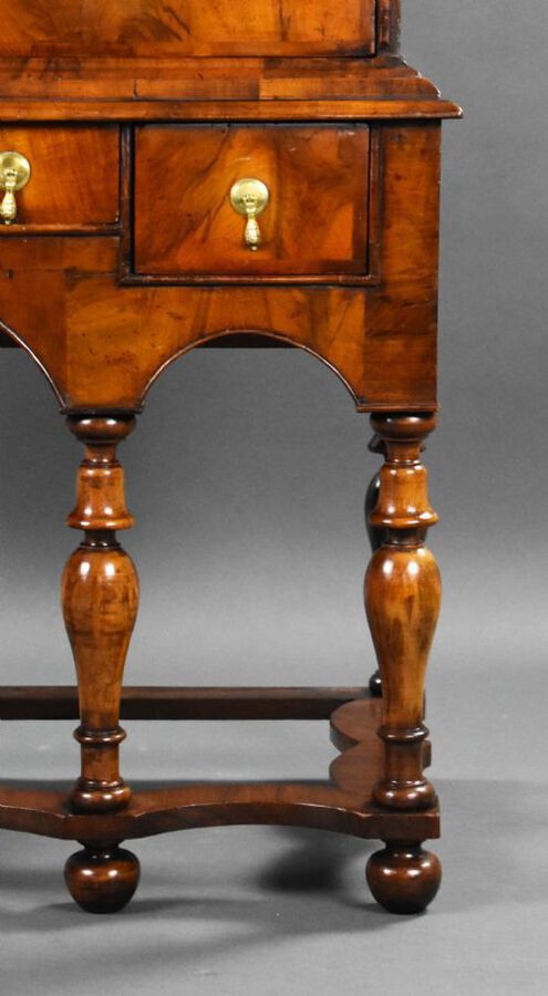 Antique William & Mary Walnut Chest on Stand