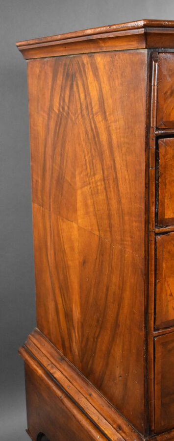 Antique William & Mary Walnut Chest on Stand