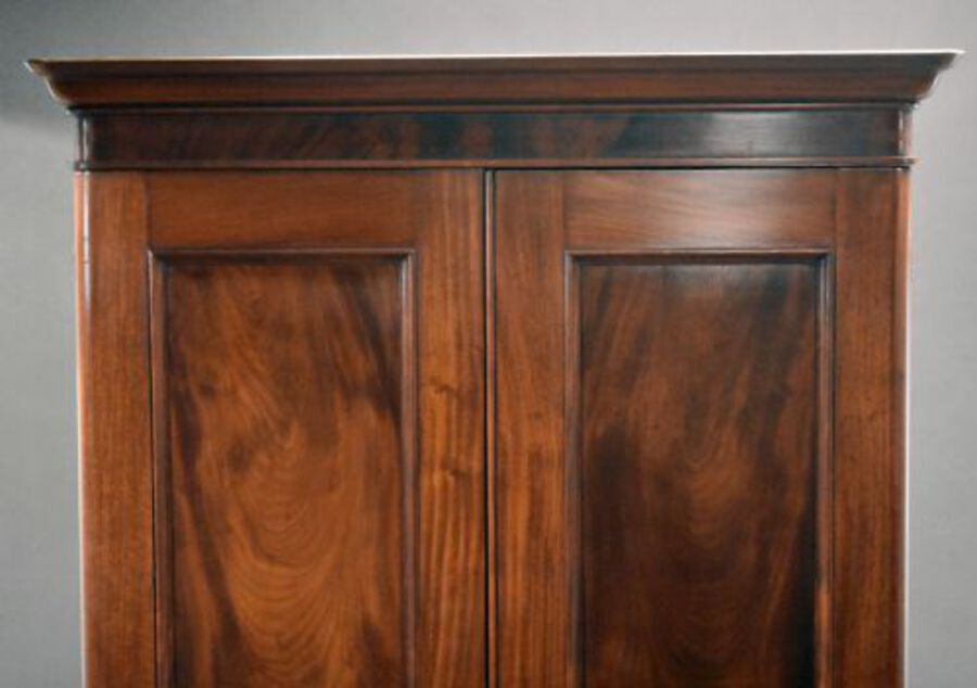 Antique Victorian Mahogany Two Door Wardrobe