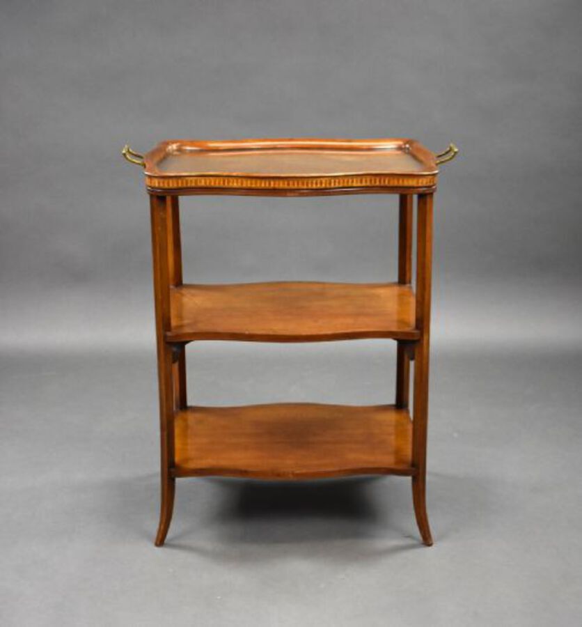 Antique 1930s Mahogany Etagere with Butlers Tray