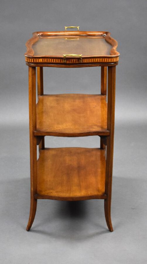 Antique 1930s Mahogany Etagere with Butlers Tray
