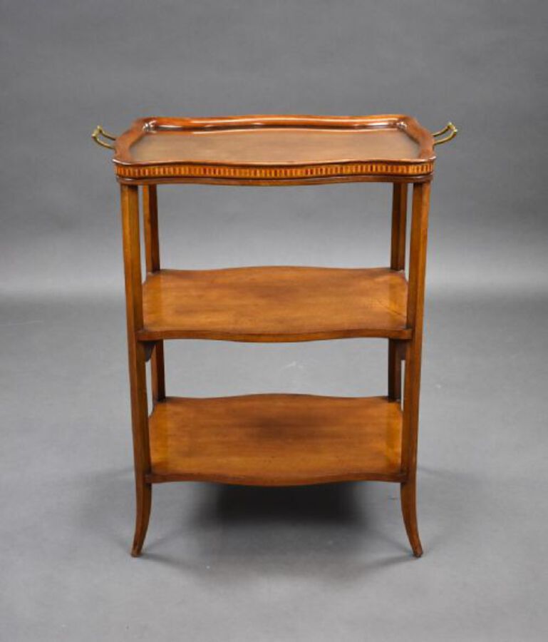 Antique 1930s Mahogany Etagere with Butlers Tray