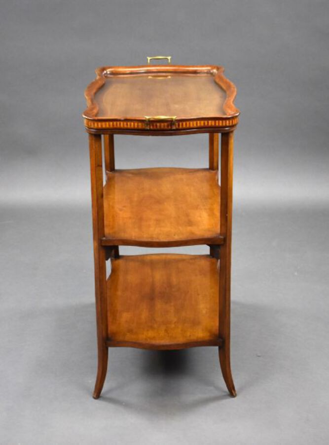 Antique 1930s Mahogany Etagere with Butlers Tray