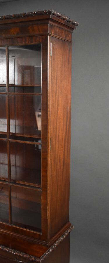 Antique Edwardian Mahogany Bookcase by Waring & Gillows