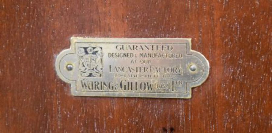 Antique Edwardian Mahogany Bookcase by Waring & Gillows