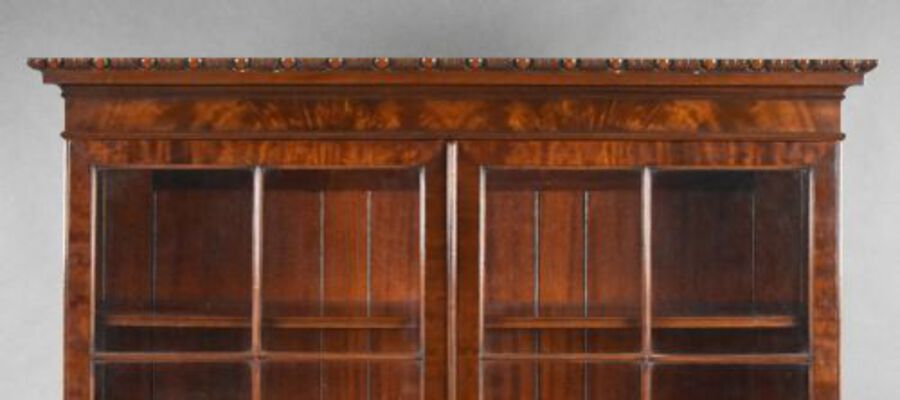 Antique Edwardian Mahogany Bookcase by Waring & Gillows