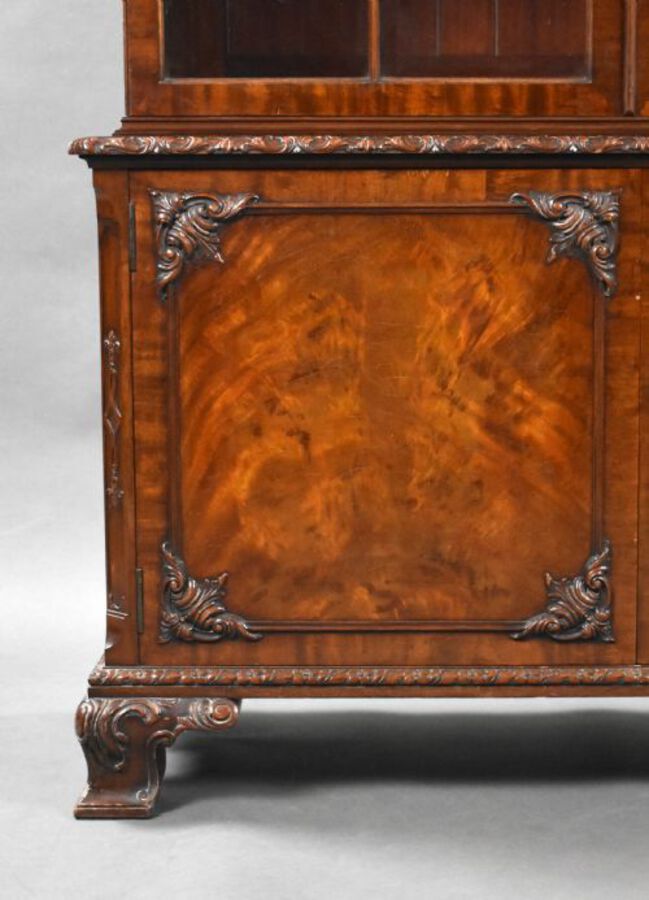 Antique Edwardian Mahogany Bookcase by Waring & Gillows