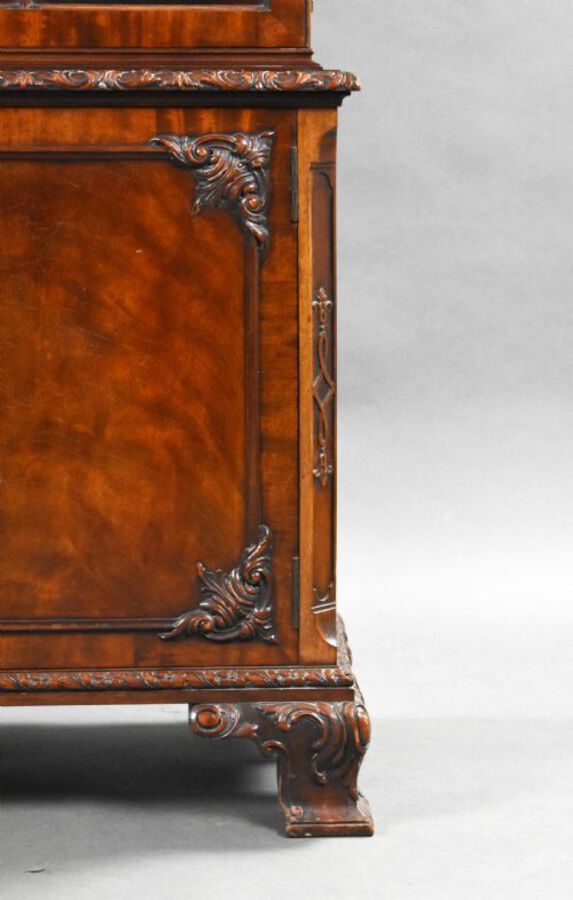 Antique Edwardian Mahogany Bookcase by Waring & Gillows