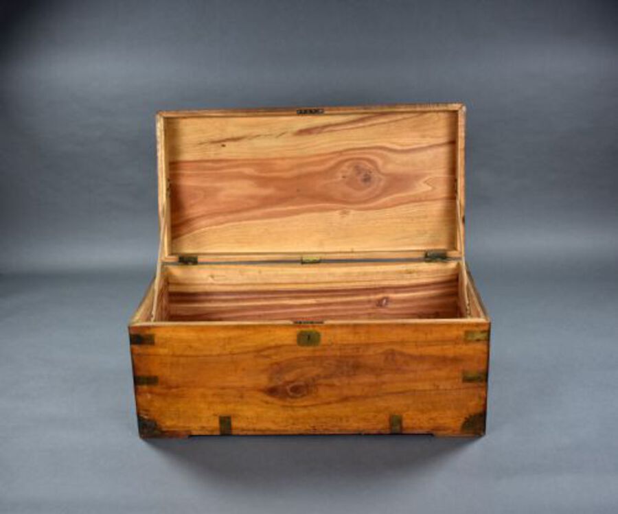 Antique Victorian Camphor Wood Trunk