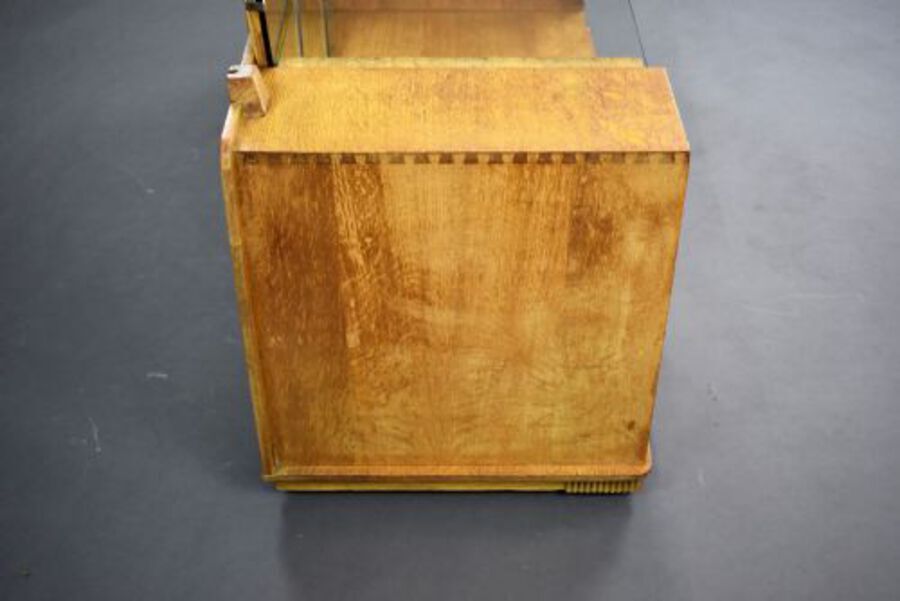 Antique Art Deco Oak Dressing Table