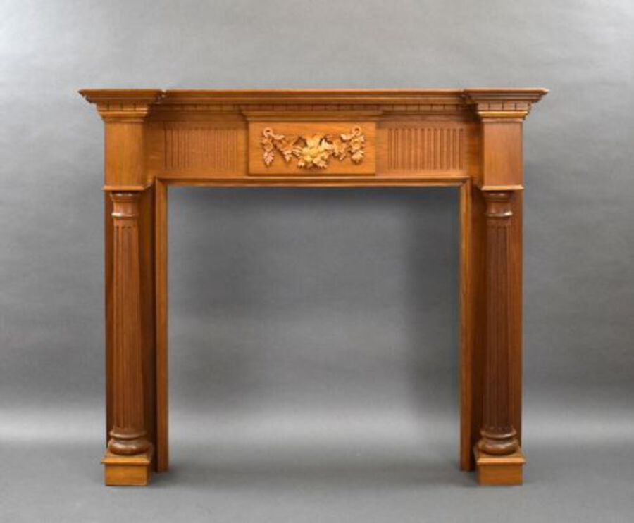 1930s Carved Oak Fire Surround