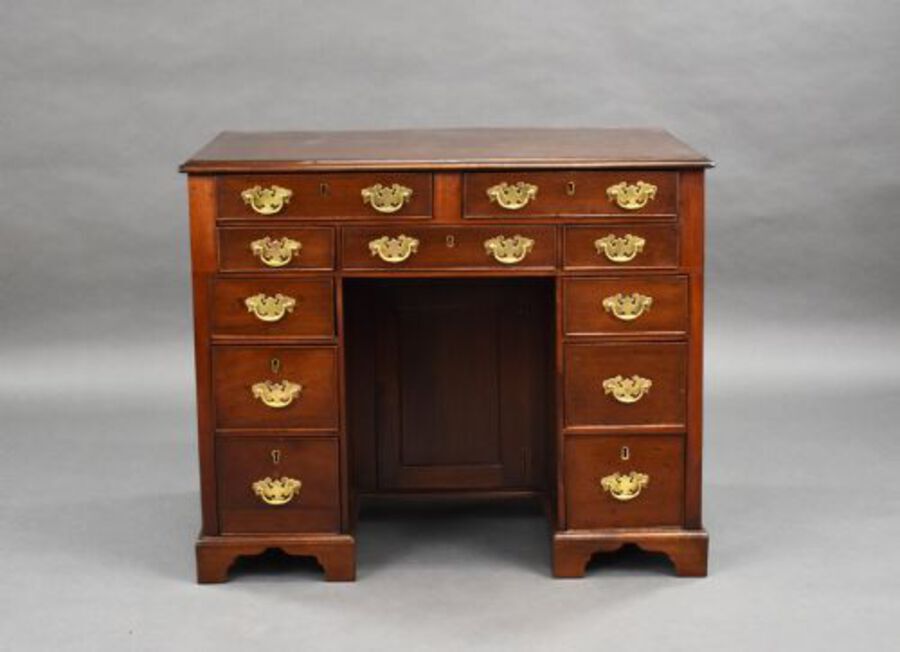 Antique George III Mahogany Kneehole Desk