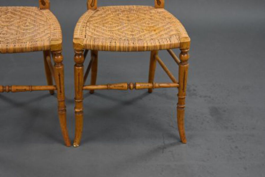 Antique Pair of Victorian Walnut Salon Chairs