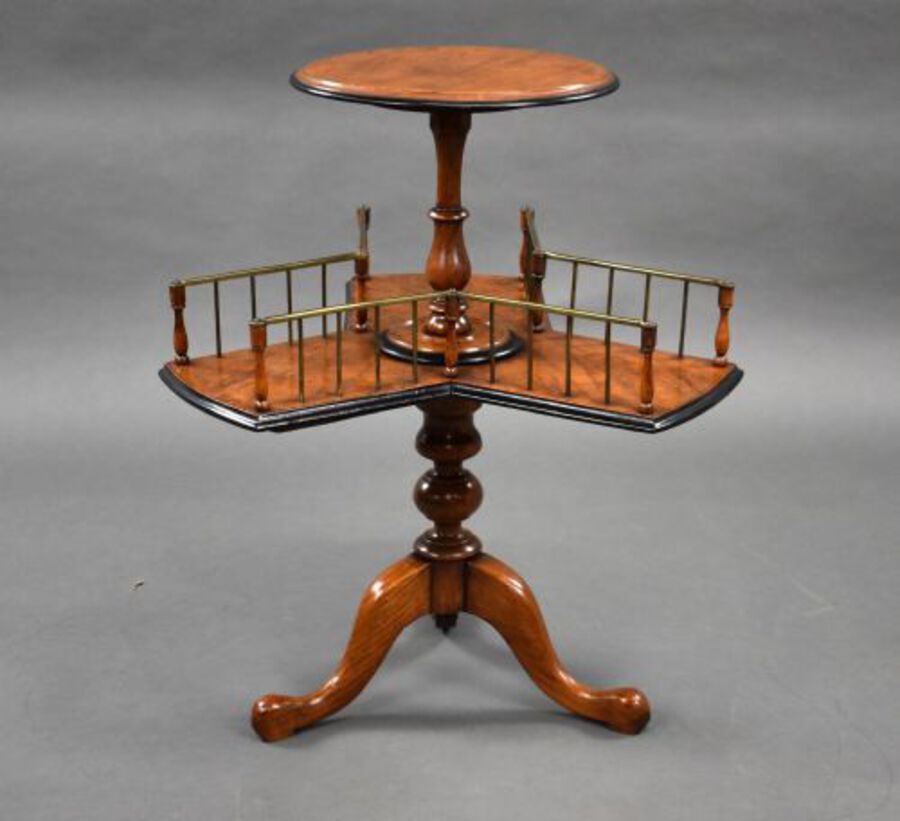 Victorian Pollard Oak Revolving Bookstand