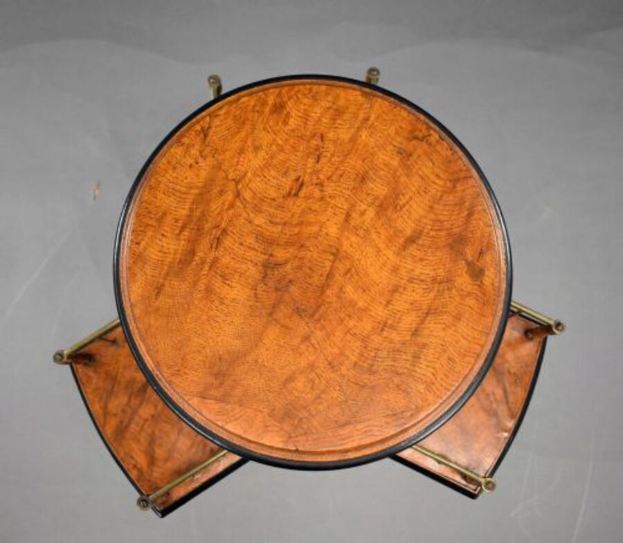 Antique Victorian Pollard Oak Revolving Bookstand