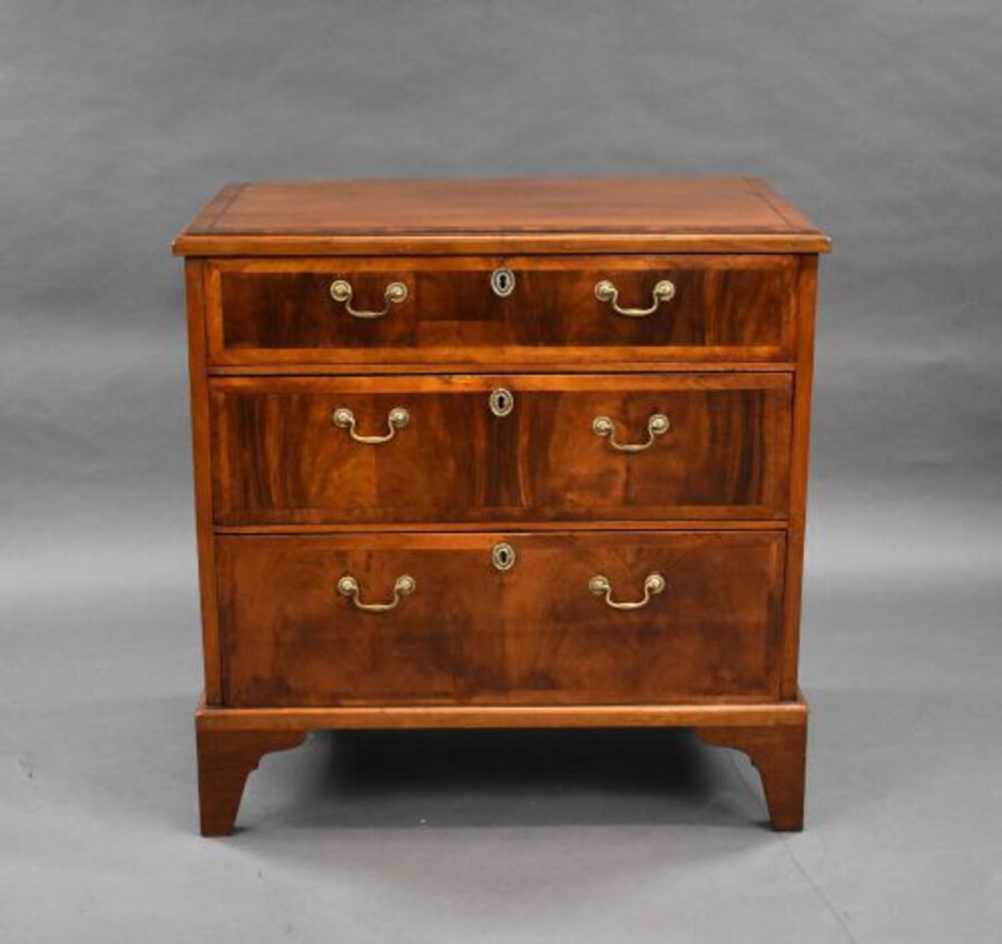 Antique George III Figured Walnut Chest of Drawers