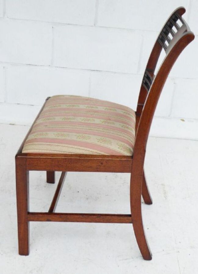 Antique Set of 8 George III Mahogany Dining Chairs