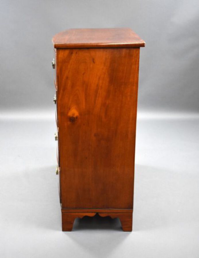 Antique Victorian Mahogany Bow Front Chest of Drawers