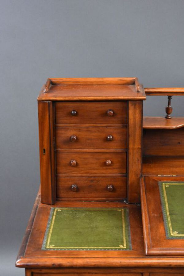 Antique Victorian Mahogany Dickens Desk