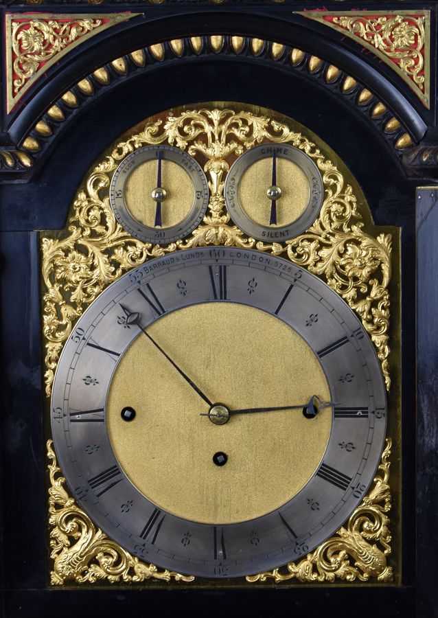 Antique Victorian Ebonised Bracket Clock by Barraud & Lunds