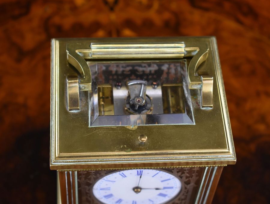 Antique 19th Century French Grand Sonnerie Carriage Clock, Hunt & Roskell