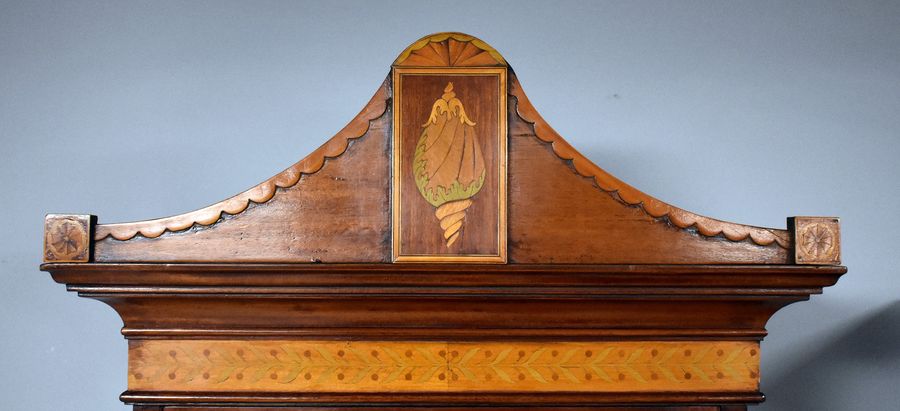 Antique Edwardian Inlaid Mahogany Display Cabinet