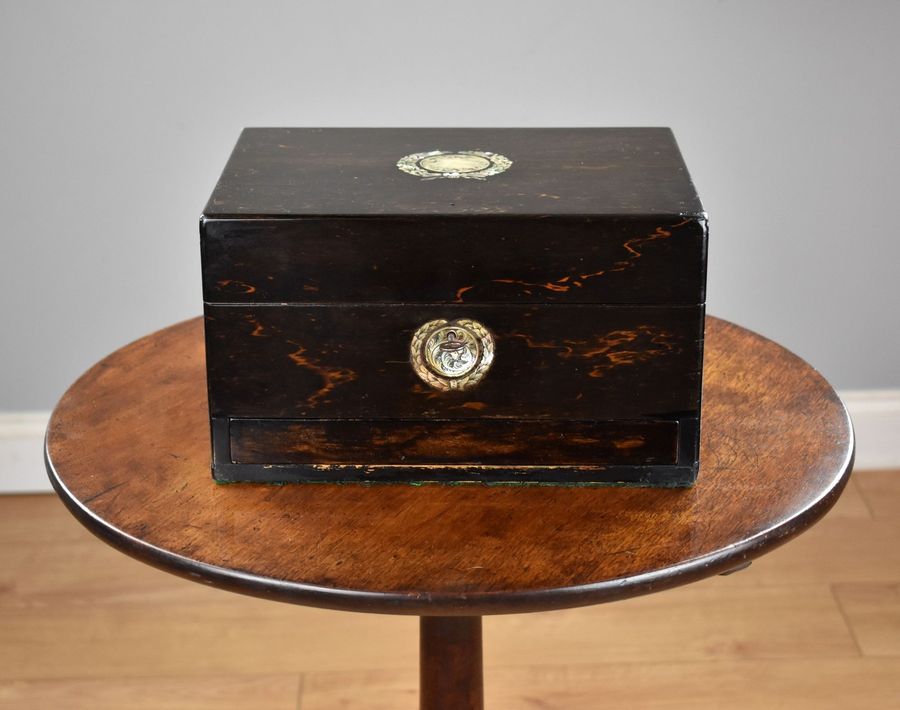 Victorian Rosewood Travelling Vanity/Jewellery Box
