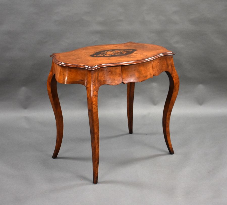 Victorian Walnut Marquetry Centre Table