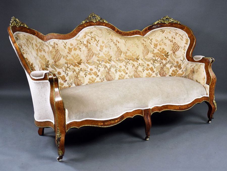 Antique French Marquetry Sofa