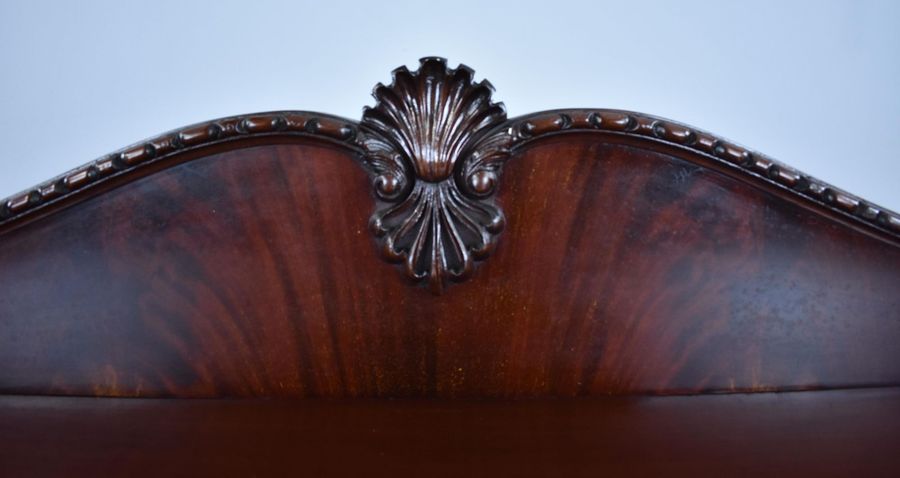 Antique Edwardian Mahogany Serpentine Cabinet