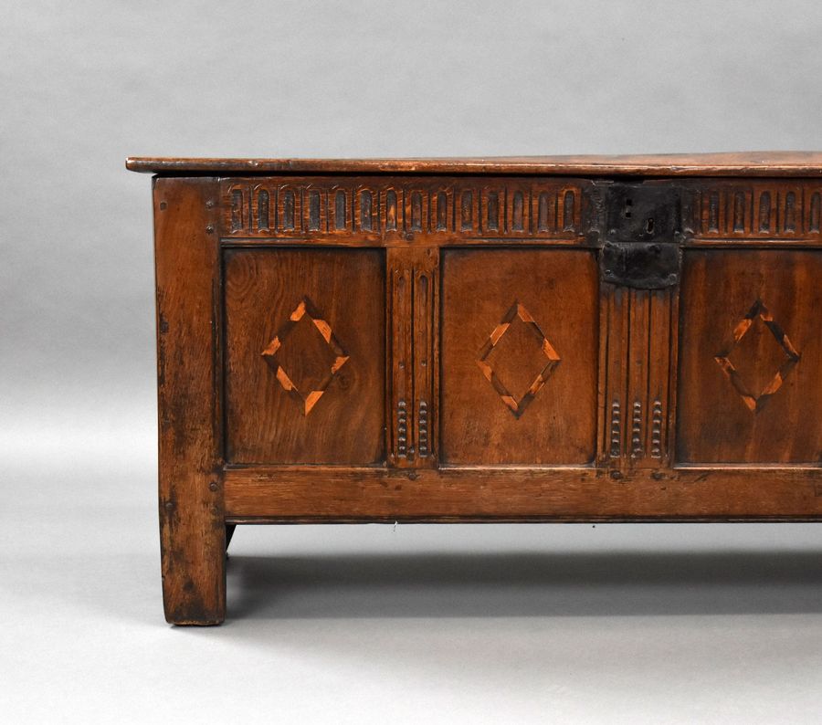 Antique 17th Century Oak Coffer