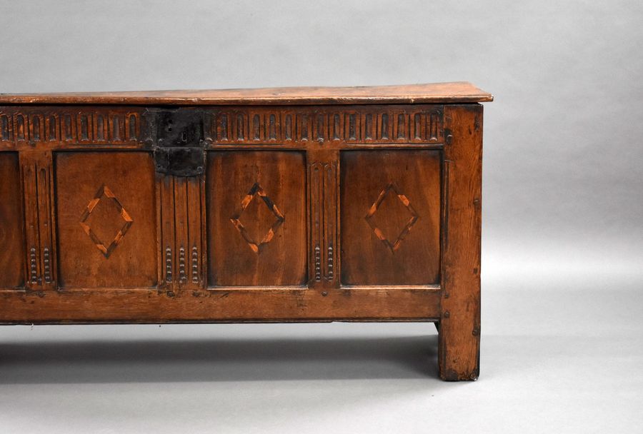 Antique 17th Century Oak Coffer