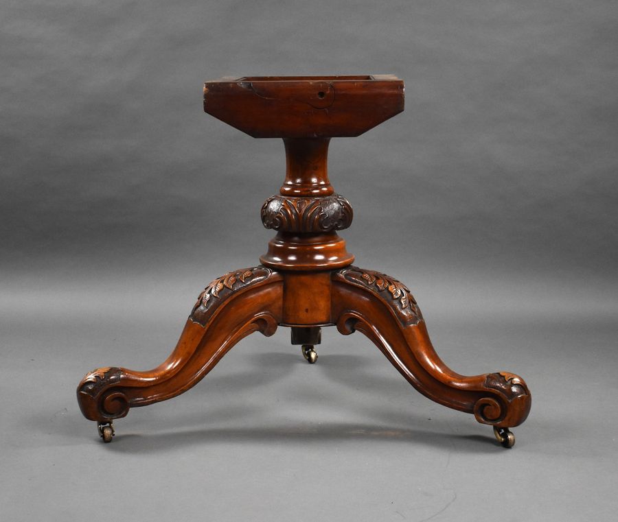 Antique Victorian Burr Walnut Round Breakfast Table