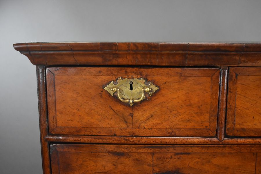 Antique George II Burr Walnut Chest on Stand