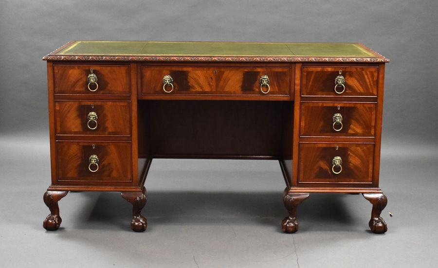 Antique Edwardian Mahogany Desk