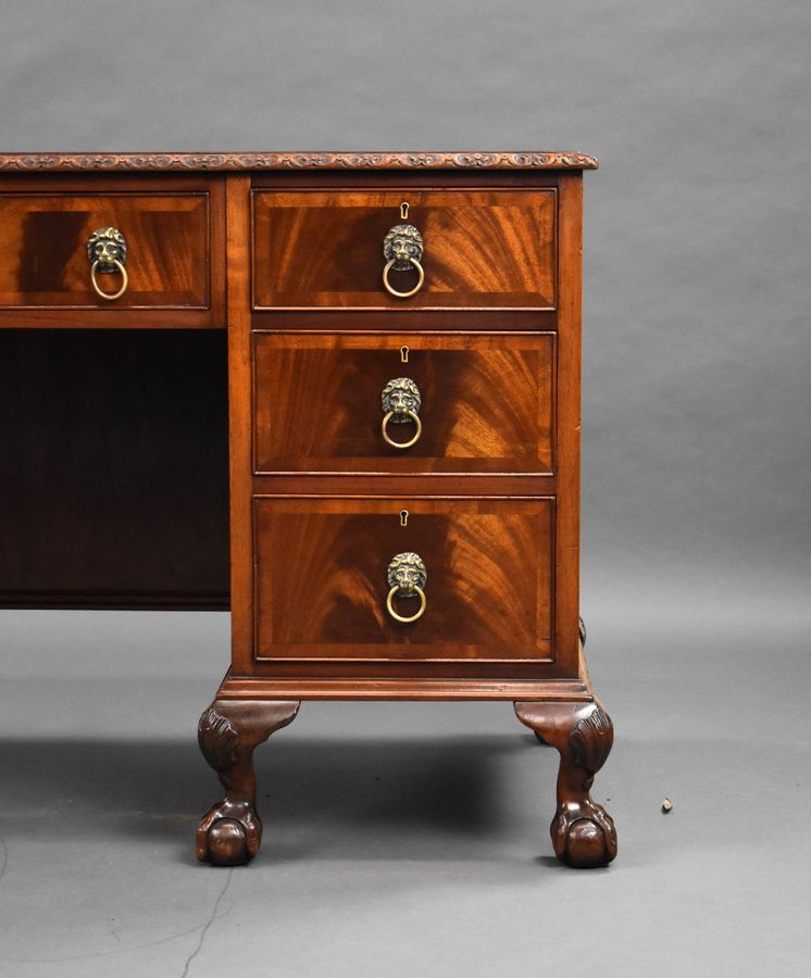 Antique Edwardian Mahogany Desk