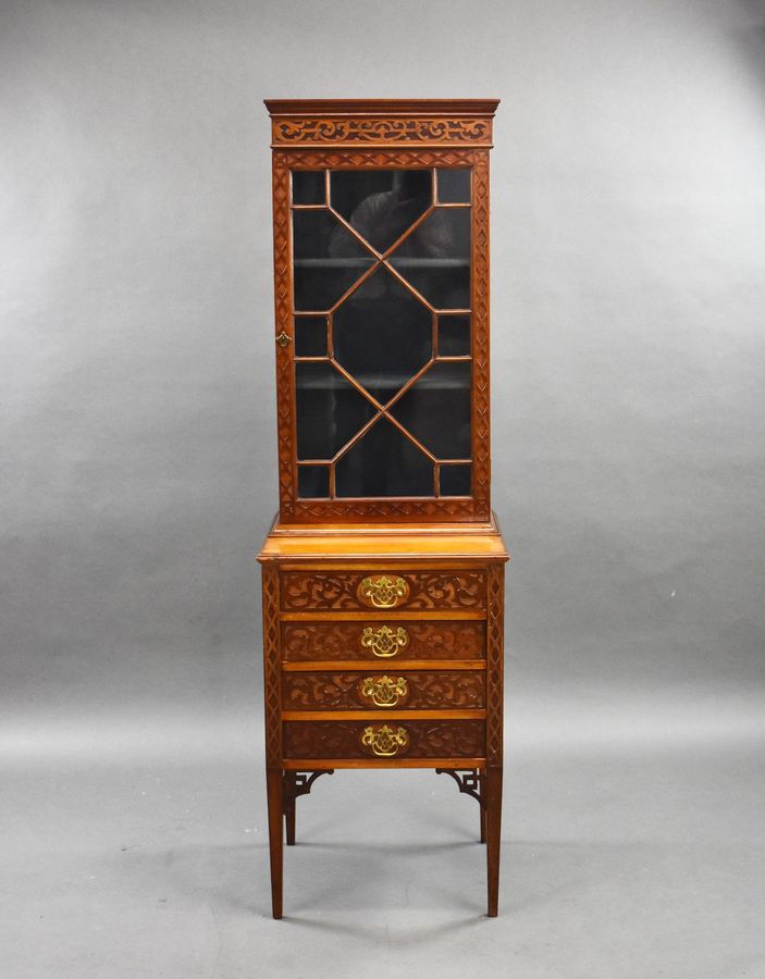 Antique Edwardian Mahogany Display Cabinet