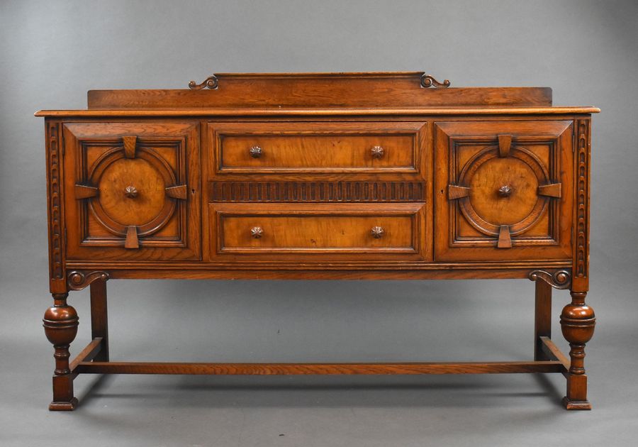 Large Oak Sideboard by Waring & Gillows