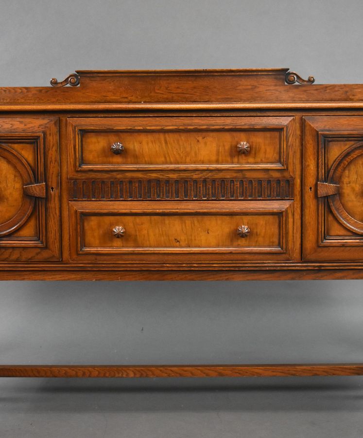 Antique Large Oak Sideboard by Waring & Gillows