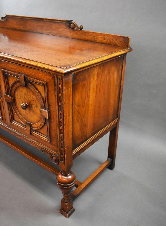 Antique Large Oak Sideboard by Waring & Gillows