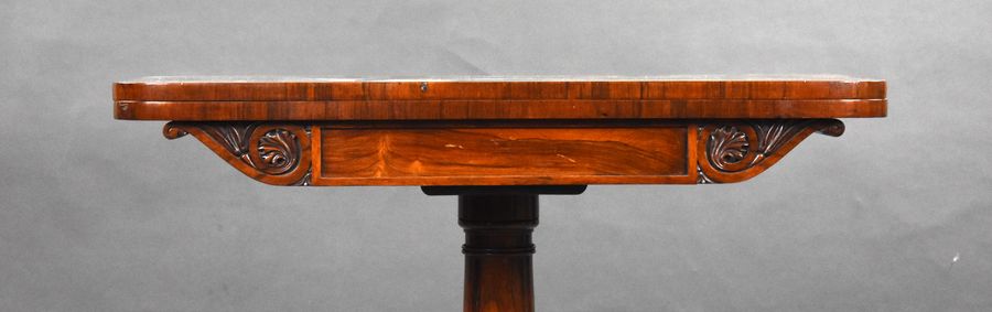 Antique William IV Rosewood Card Table