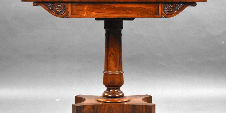 Antique William IV Rosewood Card Table